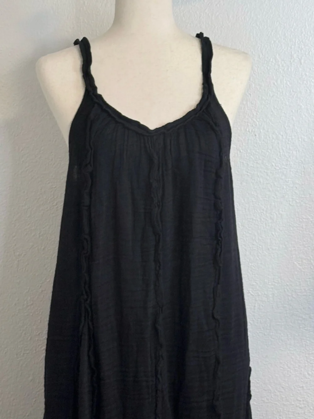 NWT Free People McKinley Maxi Dress XS BLACK